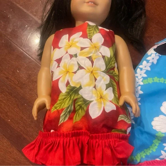 American Girl Truly me 18” Asian doll w 2 floral dresses - Picture 7 of 8